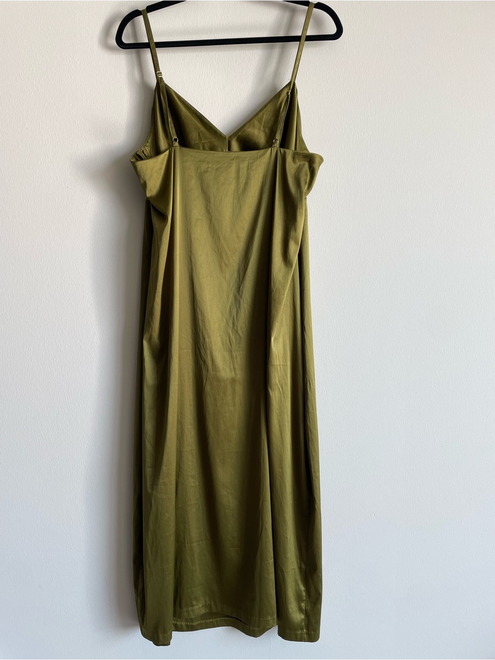 Parade satin slip dress maxi nighty peekaboo cutout side slit fairy vamp XL - Picture 6 of 8